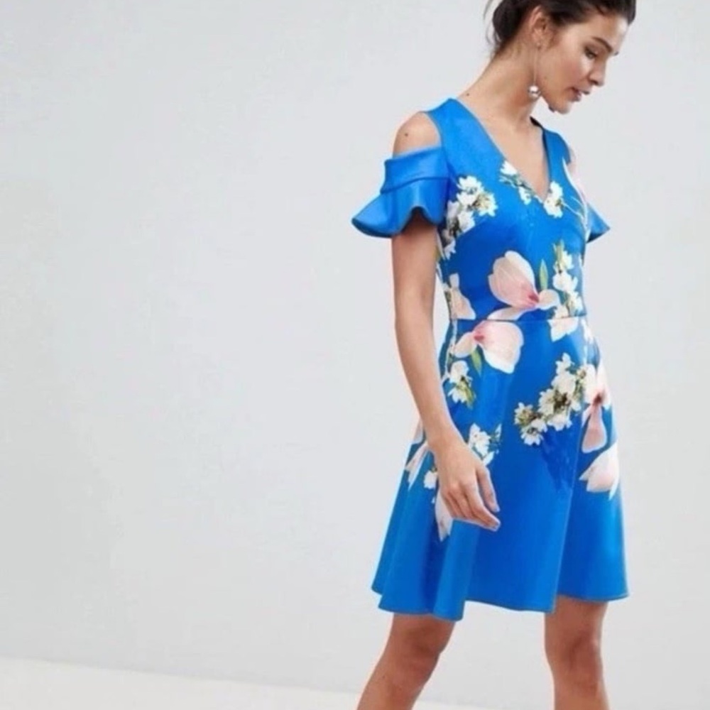 Ted Baker London Cold Shoulder Harmony dress Size 1